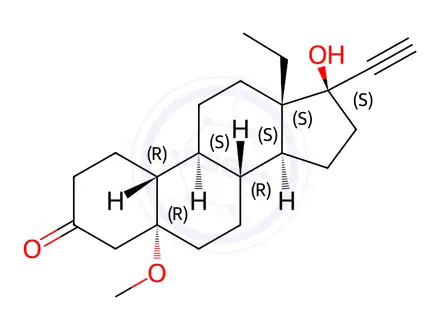 Chemical structure of Levonorgestrel EP Impurity O