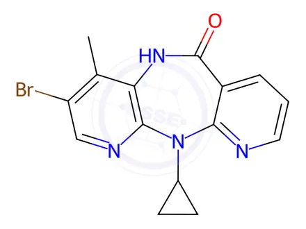 Chemical structure of 3-Bromo Nevirapine