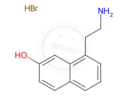 Chemical structure of Agomelatine Impurity 10 Hydrobromide