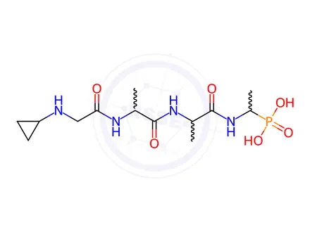 Chemical structure of N-Cyclopropylglycyl-L-alanyl-N-(1-phosphonoethyl)-(S)-L-alaninamide