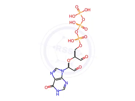 Chemical structure of INOSINE 5'-TRIPHOSPHATE, PERIODATE OXIDIZED SODIUM SALT