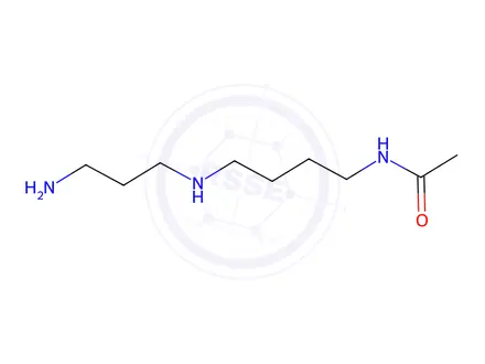 Chemical structure of N(8)-acetylspermidine