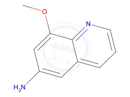 Chemical structure of 8-methoxyquinolin-6-amine