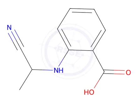 Chemical structure of Anthranilicacid,N-(1-cyanoethyl)-(6CI,8CI)