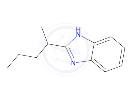 Chemical structure of 1H-Benzimidazole,2-(1-methylbutyl)-(9CI)