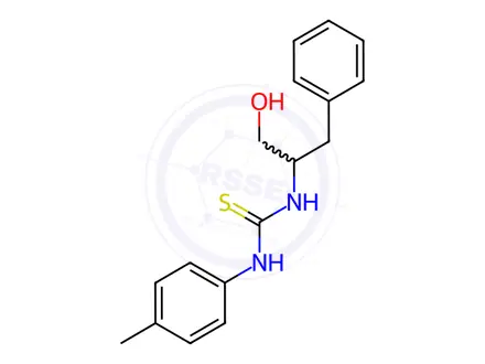 Chemical structure of 1-(1-Hydroxy-3-phenylpropan-2-yl)-3-(p-tolyl)thiourea