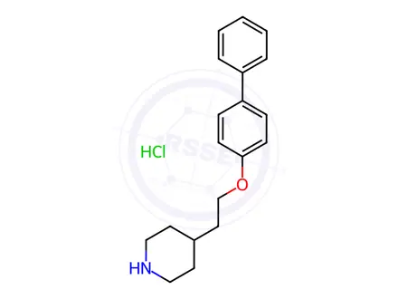 Chemical structure of 4-(2-([1,1'-Biphenyl]-4-yloxy)ethyl)piperidine hydrochloride