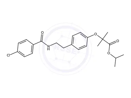 Chemical structure of Bezafibrate Isopropyl Ester