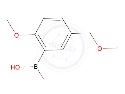 Chemical structure of 2-Methoxy-5-(methoxymethyl)phenylboronic acid
