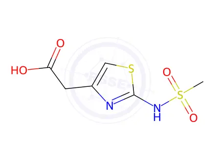 Chemical structure of (2-Methanesulfonylamino-thiazol-4-yl)-acetic acid