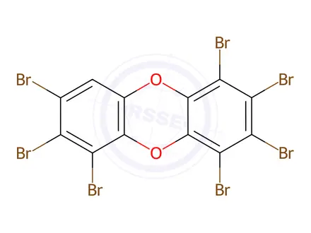 Chemical structure of 1,2,3,4,6,7,8-Heptabromodibenzo-p-dioxin