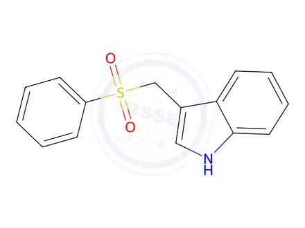 Chemical structure of 3-((Phenylsulfonyl)methyl)-1H-indole