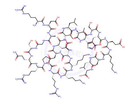 Chemical structure of pTH (44-68) (human)