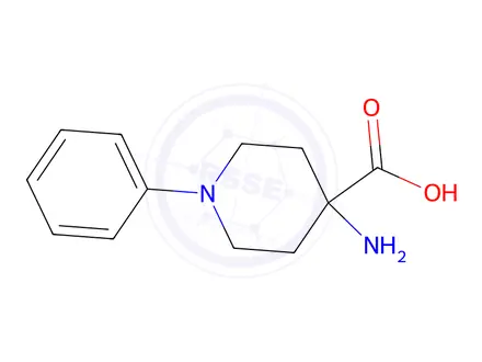 Chemical structure of 4-AMINO-1-PHENYLPIPERIDINE-4-CARBOXYLIC ACID