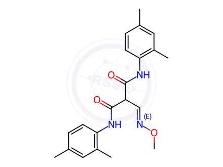 Chemical structure of N,N'-Bis(2,4-dimethylphenyl)-2-[(1E)-(methoxyimino)methyl]propanediamide