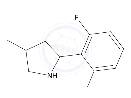 Chemical structure of 2-(2-Chloro-6-fluorophenyl)-4-methylpyrrolidine
