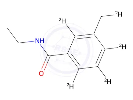 Chemical structure of N-Ethyl-m-toluamide-d5