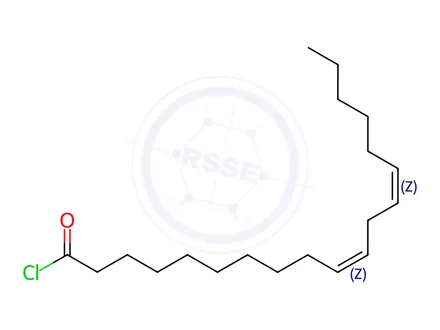Chemical structure of 10,13-Nonadecadienoyl chloride, (10Z,13Z)-