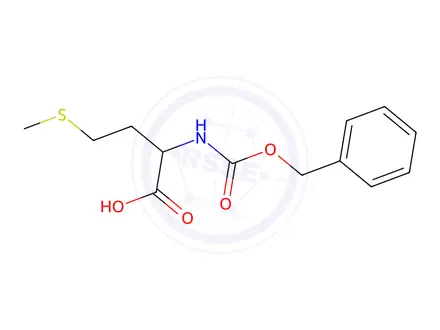 Chemical structure of N-Carbobenzoxy-DL-Methionine