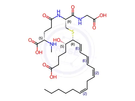 Chemical structure of N-methyl Leukotriene C4