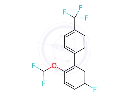 Chemical structure of 2-(Difluoromethoxy)-5-fluoro-4'-(trifluoromethyl)biphenyl