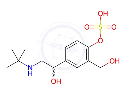 Chemical structure of Albuterol Sulfate