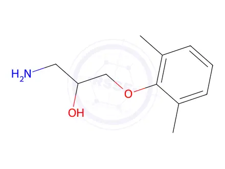Chemical structure of 1-amino-3-(2,6-dimethylphenoxy)propan-2-ol