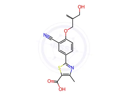 Chemical structure of Febuxostat Metabolite 67M-1