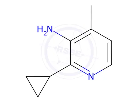 Chemical structure of 2-Cyclopropyl-4-methylpyridin-3-amine