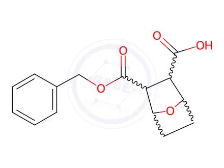 Chemical structure of 7-Oxabicyclo[2.2.1]heptane-2,3-dicarboxylic acid, 2-(phenylmethyl) ester