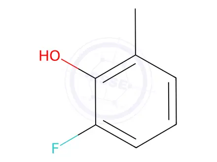 Chemical structure of 2-Fluoro-6-methylphenol