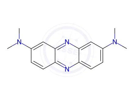 Chemical structure of N2,N2,N8,N8-TETRAMETHYLPHENAZINE-2,8-DIAMINE