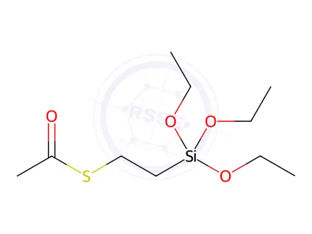 Chemical structure of Thioacetic acid S-[2-(triethoxysilyl)ethyl] ester