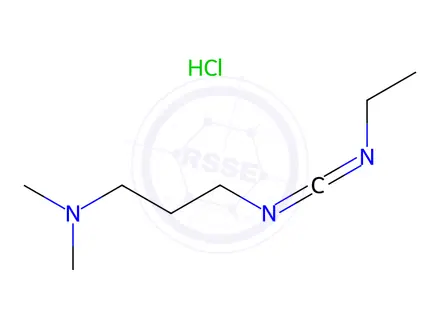 Chemical structure of 1-(3-Dimethylaminopropyl)-3-ethylcarbodiimide hydrochloride