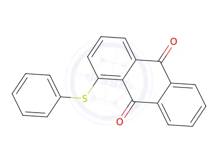 Chemical structure of 1-(phenylthio)anthraquinone