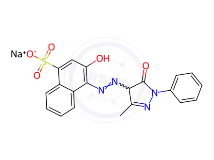 Chemical structure of Eriochrome Red B