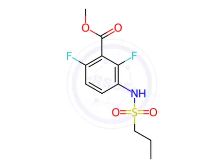 Chemical structure of Methyl 2,6-difluoro-3-(propylsulfonamido)benzoate
