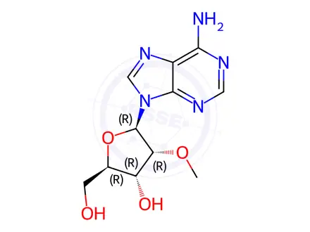 Chemical structure of 2'-O-Methyladenosine
