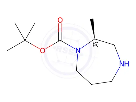 Chemical structure of (2S)-Hexahydro-2-methyl-1H-1,4-diazepine-1-carboxylic Acid 1,1-Dimethylethyl Ester