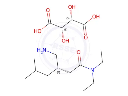 Chemical structure of Pregabalin Impurity 7 D-Tartrate