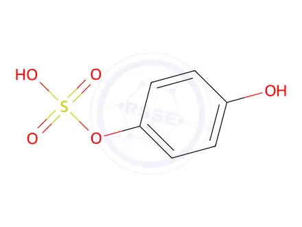 Chemical structure of Hydroquinone Monosulfate