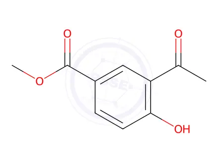 Chemical structure of Methyl 3-acetyl-4-hydroxybenzoate