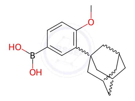 Chemical structure of 3-(1-Adamantyl)-4-methoxyphenylboronic acid