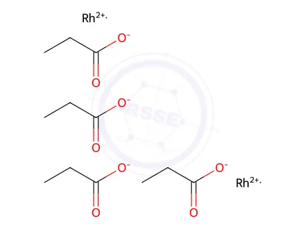 Chemical structure of di-μ-propionato-bis