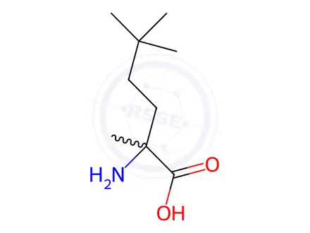 Chemical structure of Norleucine, 2,5,5-trimethyl-