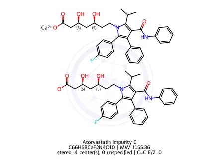 Chemical structure of Atorvastatin Impurity E