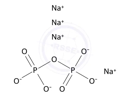Chemical structure of Tetrasodium pyrophosphate