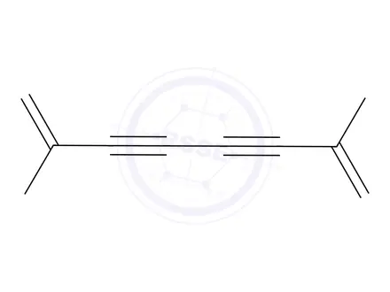 Chemical structure of 1,7-Octadiene-3,5-diyne, 2,7-dimethyl-
