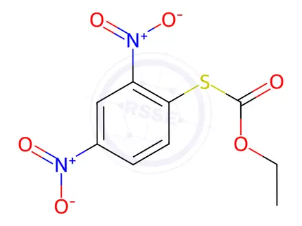 Chemical structure of S-(2,4-Dinitrophenyl) O-Ethyl Carbonothioate