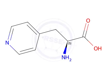 Chemical structure of (2S)-2-azanyl-3-pyridin-4-yl-propanoic acid